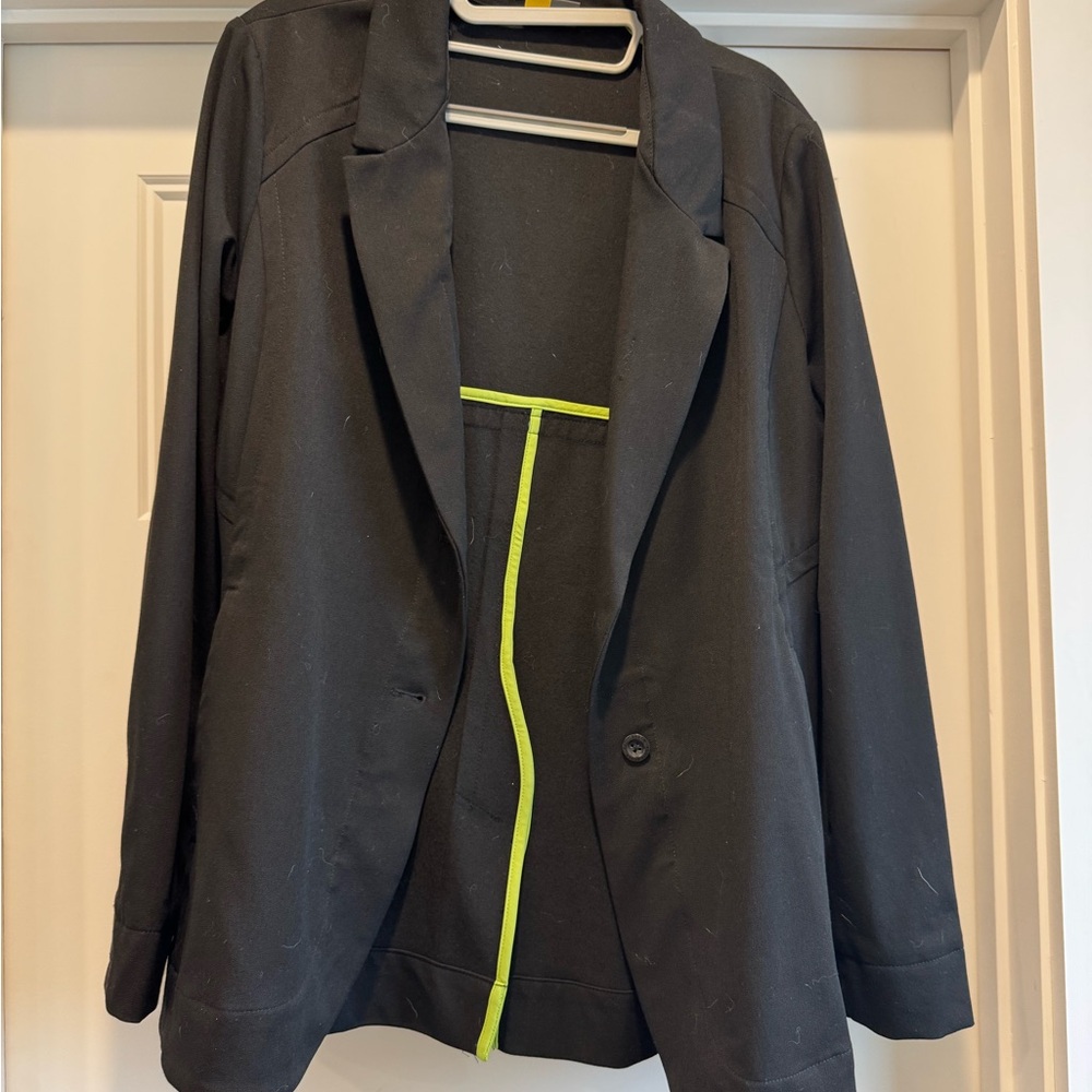 Eddie Bauer Black Blazer with Neon Trim